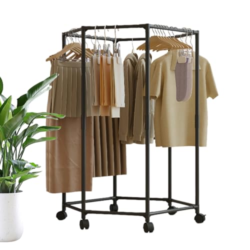 Ständer zum Trocknen von Kleidung | Wäscheständer Trockengestell Sechseckform - Ordnung Und Aufbewahrung Für Handtücher Decken Mäntel Kleidung Balkon Schlafzimmer Wohnzimmer von Lexsyn