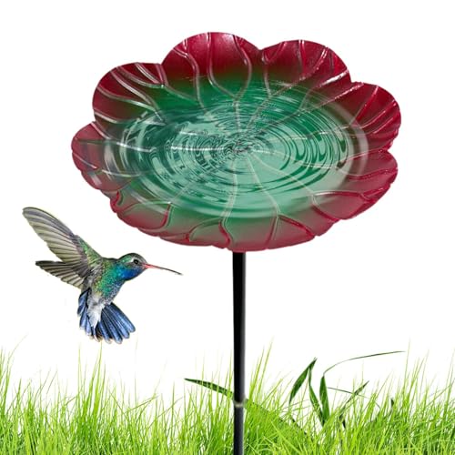 Vogelbäder Für Draußen - Vogeltränke Außen Futterstelle | Wetterfeste Futterschale Gartendeko Für Balkon Terrasse Teich Gartenpark Landschaftspark von Lexsyn