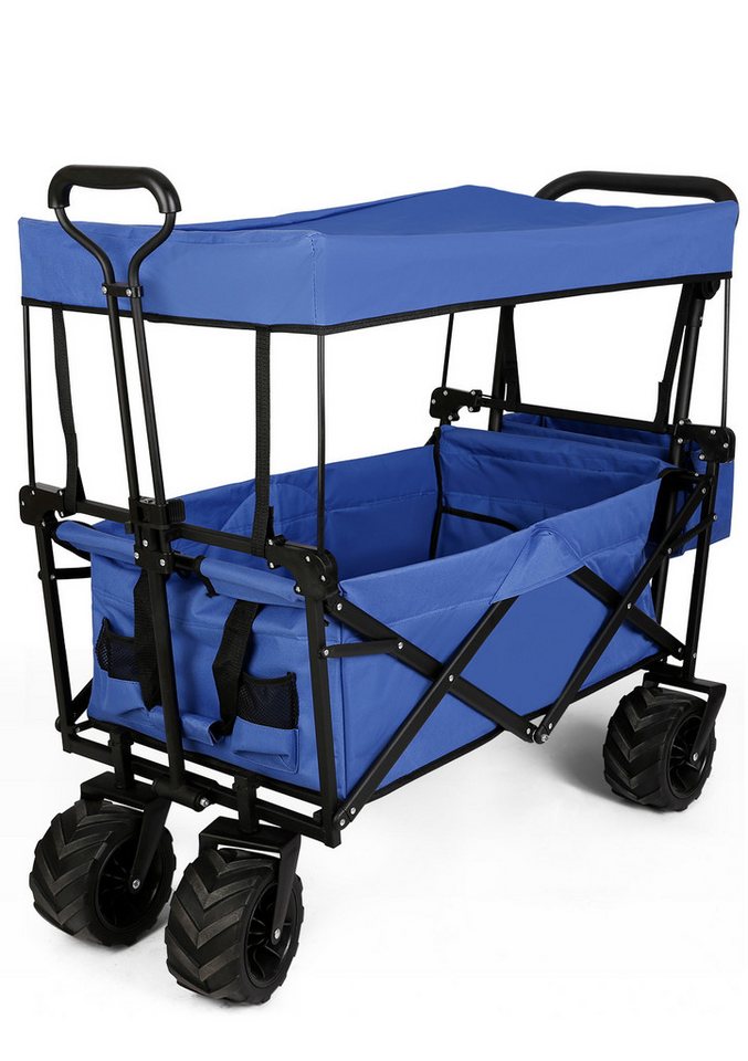 Lexzurn Bollerwagen Bollerwagen Faltbar, 100KG Belastbar, Klappbarer Handwagen Camping Lexzurn Bollerwagen Bollerwagen Faltbar, 100KG Belastbar, Klappbarer Handwagen Camping von Lexzurn