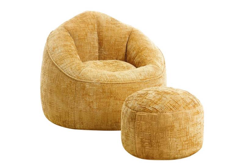 Lexzurn Sitzsack Sitzsack Sessel mit Hocker für Erwachsene von Lexzurn