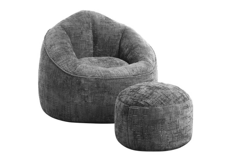 Lexzurn Sitzsack Sitzsack Sessel mit Hocker für Erwachsene von Lexzurn