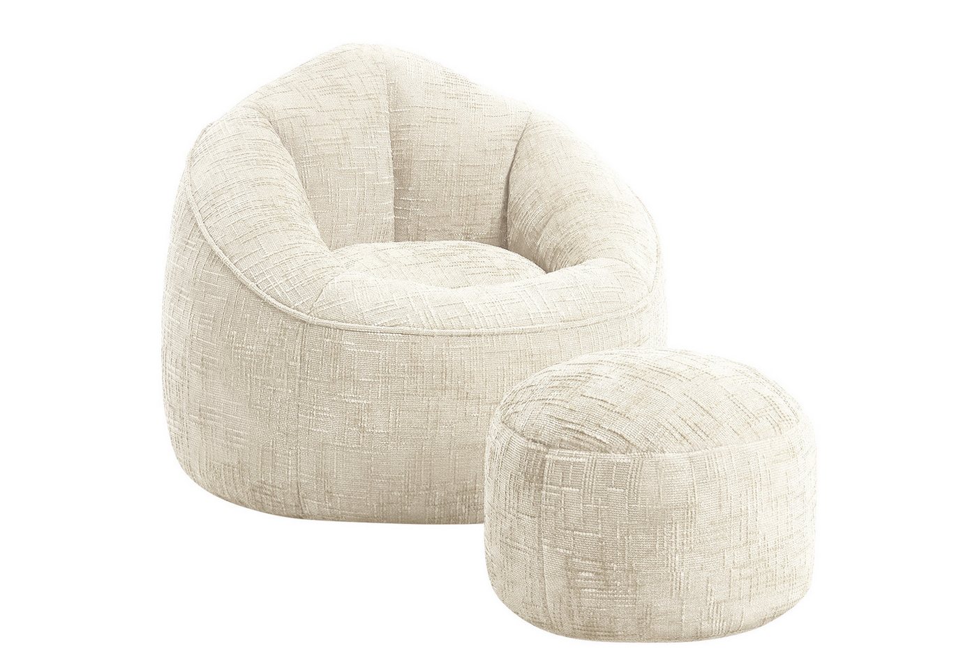 Lexzurn Sitzsack Sitzsack Sessel mit Hocker für Erwachsene Lexzurn Sitzsack Sitzsack Sessel mit Hocker für Erwachsene von Lexzurn