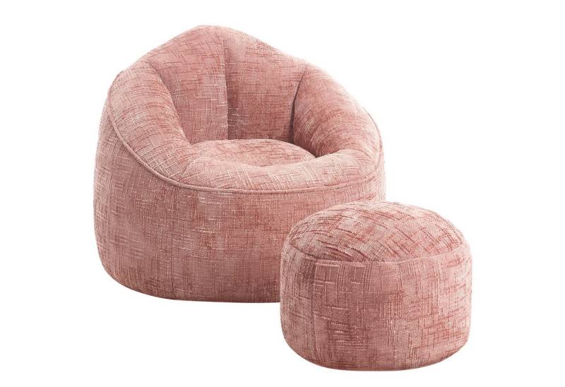 Lexzurn Sitzsack Sitzsack Sessel mit Hocker für Erwachsene von Lexzurn