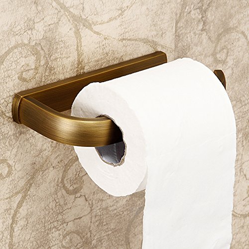 Leyden Toilettenpapierhalter aus Messing, antikes Messing, Toilettenpapierhalter für Badezimmer, Wandmontage, Taschentuchrollenspender von Leyden