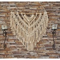 Macrame Makramee Wandbehang "Kairo" in M Boho Wohndeko Wanddeko Wandteppich von LeylaShopDesigns