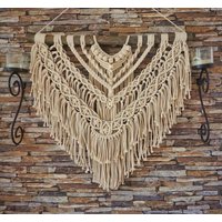 Makramee Macrame "Kairo" in Xl Wandbehang Boho Style Wanddeko von LeylaShopDesigns