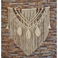 Makramee Wandbehang "Medina" Wandteppich Wanddeko Boho Style von LeylaShopDesigns
