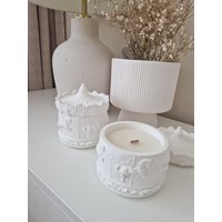 Karussell Kerze | Candle Carousel Candles Kerzengeschenke Raysin Deko von Leylasseifenshop