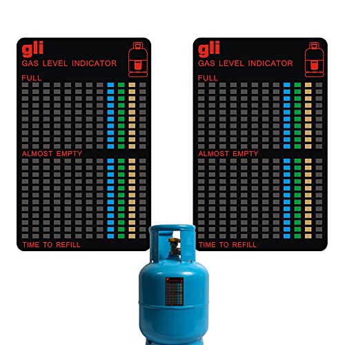 LEZED Magnetische Gasflaschen Füllstandsanzeige 2er-Set Gas Gasstand-Anzeiger Gasstandsanzeige Butan Gaskocher Gaskartuschen Anzeiger Flasche Gasanzeiger für Haus Wohnmobil, Grillen von LEZED