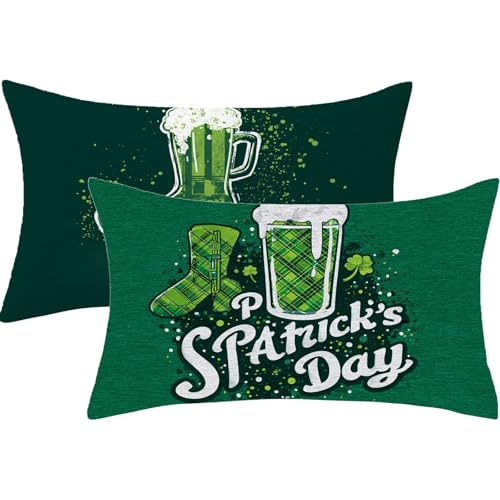 Kissenbezug 40 x 70 Grün Kopfkissenbezug 40x70 cm 2 Stück Leinen Kissen Bier Dekokissen Rechteck Kissenbezüge mit Unsichtbarem Reißverschluss Modern Sofakissen für Schlafzimmer Deko Herbst Gifts,450-j Kissenbezug 40 x 70 Grün Kopfkissenbezug 40x70 cm 2 Stück Leinen Kissen Bier Dekokissen Rechteck Kissenbezüge mit Unsichtbarem Reißverschluss Modern Sofakissen für Schlafzimmer Deko Herbst Gifts,450-j von Lezewege