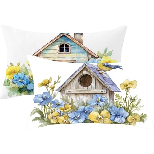 Kopfkissenbezug 40x60 cm Rechteck Kissenbezüge Ländlich, Kissenbezug 40 x 60 2er Set Leinen Sofakissen Dekokissen Tier Doppelseitige Druck Kissenhülle für Herbst Deko Wohnzimmer Sofa Geschenke,461-j Kopfkissenbezug 40x60 cm Rechteck Kissenbezüge Ländlich, Kissenbezug 40 x 60 2er Set Leinen Sofakissen Dekokissen Tier Doppelseitige Druck Kissenhülle für Herbst Deko Wohnzimmer Sofa Geschenke,461-j von Lezewege