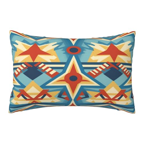 Kissenbezug 40 X 70 cm Deko Kissen Vintage Kissenbezüge 2er Set, Kissenbezug Marokkanisch Kissenhülle Herbst Rechteckig Sofa kissen Beidseitig Bedruckt Zierkissen für Couch Deko Wohnzimmer Gifts,K605 von Leznzen