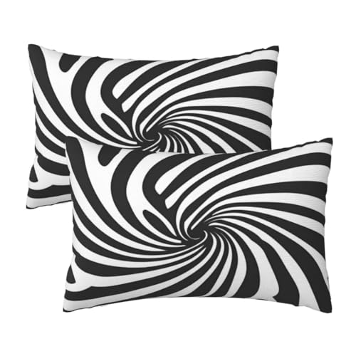 Kissenbezug 40x60 cm 2er set Wetterfest Outdoor Kissen Abstrakt Kissenbezüge,Rechteckig Couch Kissen Streifen Gartendeko Kissenhülle Herbst Outdoorkissen Kopfkissenbezug für Patio Balkon Deko 16x24 In von Leznzen