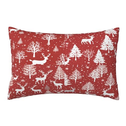 Kissenbezug 50 X 70cm Deko Kissen Weihnachten Kissenbezüge 2er Set, Kissenbezug Schnee Kissenhülle Herbst Rechteckig Sofa kissen Beidseitig Bedruckt Zierkissen für Couch Deko Wohnzimmer Geschenke,K371 Kissenbezug 50 X 70cm Deko Kissen Weihnachten Kissenbezüge 2er Set, Kissenbezug Schnee Kissenhülle Herbst Rechteckig Sofa kissen Beidseitig Bedruckt Zierkissen für Couch Deko Wohnzimmer Geschenke,K371 von Leznzen