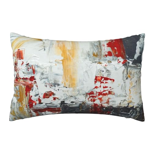 Kissenbezug 60x80cm 2er set Wetterfest Outdoor Kissen Bunt Kissenbezüge, Rechteckig Couch Kissen Kunst Gartendeko Kissenhülle Herbst Outdoorkissen DekoKissen Kopfkissenbezug für Patio Balkon Deko,L87 von Leznzen