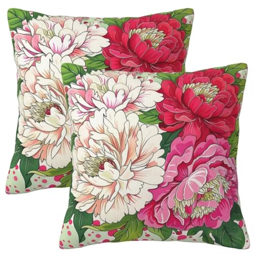 Kissenbezug 80x80 cm 2er Set Herbst Deko Kissen Farbenfroh Mandala Kissenbezug, Quadrat Kissenbezüge, Weicher Sofakissen, Kissenhülle Herbst Mit ReißVerschluss, Couch Deko Schlafzimme Gifts 32x32Inch von Leznzen