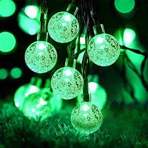 Lezonic Solar Gartenleuchten Wasserdicht, 50LED Solar Lichterkette, 7M/24Ft String Lights mit 8 Modi Outdoor/Indoor Solarleuchten für Haus, Garten, Hochzeit, Party, Festival Dekorationen (Grün) von Lezonic