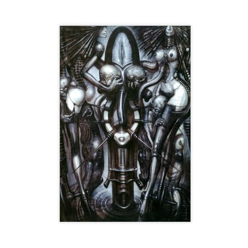 Giger Einzigartiges Kunstwerk, Alien, Xenomorph, biomechanisches Universum, Poster, Leinwandposter, Wandkunst, Dekordruck, Bild, Gemälde für Wohnzimmer, Schlafzimmer, Dekoration, 50 x 75 cm Giger Einzigartiges Kunstwerk, Alien, Xenomorph, biomechanisches Universum, Poster, Leinwandposter, Wandkunst, Dekordruck, Bild, Gemälde für Wohnzimmer, Schlafzimmer, Dekoration, 50 x 75 cm von Lfaser