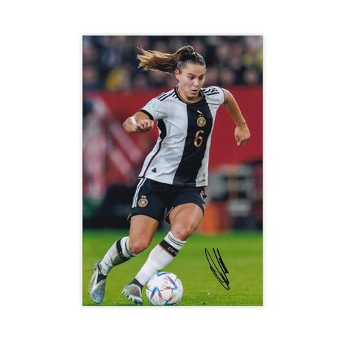 Lfaser – Fußball – Lena Oberdorf – handsigniertes Foto – Deutschland Frauen – COA-Leinwand-Poster, Wandkunst, Dekordruck, Gemälde für Wohnzimmer, Schlafzimmer, Dekoration, 30 x 45 cm Lfaser – Fußball – Lena Oberdorf – handsigniertes Foto – Deutschland Frauen – COA-Leinwand-Poster, Wandkunst, Dekordruck, Gemälde für Wohnzimmer, Schlafzimmer, Dekoration, 30 x 45 cm von Lfaser