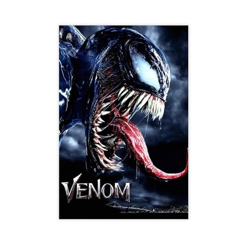 Venom (2018) Leinwand-Poster, Schlafzimmer, Dekoration, Landschaft, Büro, Raumdekoration, Geschenk, 40 x 60 cm von Lfaser