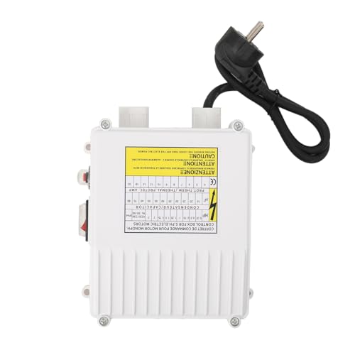 Lfhelper 0,75kW Pumpensteuerbox Steuerkasten 8A Schalt Control Box Schaltbox, Kondensator 35µF, eingebauten Thermoschutz-Leistungsschalter für Tiefbrunnenpumpe von Lfhelper