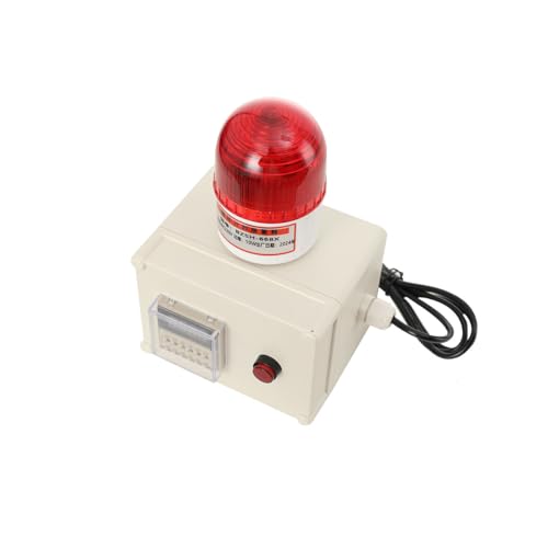 Lfhelper 220V Industrielle Zyklus-Timer-Sirene, Industrial Sound Siren, Intelligenter Timing-Alarm Ton-Licht-Alarm mit Blinklicht Timing Alarmsystem ﻿ von Lfhelper