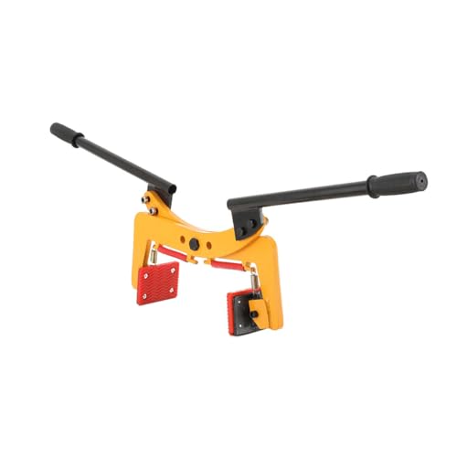 Lfhelper 260kg Bordsteinzange Versetzzange 8-30cm Spannbreite Bordsteintragezange mit Sicherheitsgriff Steinausheber Pflasterträger Bordsteinträger Hebezange Bordstein Bordsteinversetzzange, Gelb von Lfhelper
