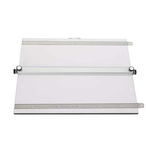 Lfhelper A2 Zeichenbrett, 60x45cm Professionelles Zeichenplatte mit Paralleler Bewegungsstange und 2 Druck Streifen, Tragbare Zeichentisch mit Stützbeine für Architekten, Ingenieur und Studenten von Lfhelper