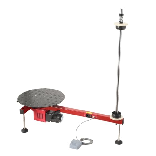 Lfhelper Elektrische Stretchfolie Verpackungsmaschine, 220V 30 U/min Stretchfolienspender Palettenwickelmaschine mit 40 cm Drehteller und Fußschalter, 100 kg Tragkraft von Lfhelper