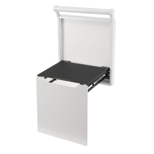 Lfhelper Faltbarer Wandhocker Wandmontierter Schuhwechsel Duschklappsitz 41 * 49cm Versteckte Fußhocker Wandklappstuhl bis 100 kg Geeignet für Eingangsbereiche von Lfhelper