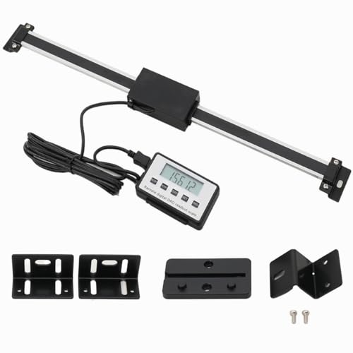 Lfhelper LCD Digitalanzeige Kit 0-300mm Digital Readout Kit Linearskala Anbaumeßschieber Präzises LCD-Ausleseset Digitalanzeige für Fräsmaschinen Drehmaschinen ±0,01mm Genauigkeit 3m/s LCD Fernanzeige von Lfhelper