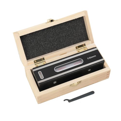 Lfhelper Maschinenwasserwaage 150 mm Präzisions-Wasserwaage 0,02 mm/m Genauigkeit Wasserwaage Bar Level Messwerkzeug mit Holzkoffer Horizontal Leveling Messgerät für Überprüfung Geradheit von Geräten Lfhelper Maschinenwasserwaage 150 mm Präzisions-Wasserwaage 0,02 mm/m Genauigkeit Wasserwaage Bar Level Messwerkzeug mit Holzkoffer Horizontal Leveling Messgerät für Überprüfung Geradheit von Geräten von Lfhelper