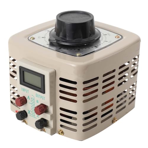 Lfhelper Ringkerntransformator, 4A 1000W Regeltrafo Stelltransformator Digital Control Transformator, 230V Eingang 0-250V Ausgang Ringkern-Stelltrafo von Lfhelper