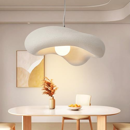 Moderne Wabi-Sabi Pendelleuchte Kreative Blumen Hängeleuchte Polystyrol Pendellampe E27 Esstischlampe Höhenverstellbar Nordisch Stil Für Schlafzimmer Wohnzimmer Esszimmer Küche Hängelampe Braun,60cm von Lfoute