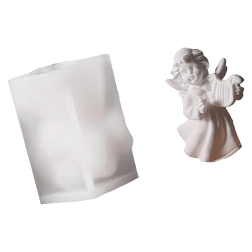 Engelsflügel-Silikonformen für Seife, Schokolade, Hochzeitsdekoration, geflügeltes Mädchen, Silikon-Backformen, lebensmittelechtes Silikon, Engelsform von LfrXtra