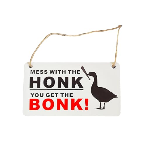 LfrXtra 1. Humor Wächtergeese Sicherheit | Wetterfestes Kiefernholzschild Für Garten Und Outdoor Diebstahl Abschreckung Familienfreundlicher Gartenwächterschild von LfrXtra