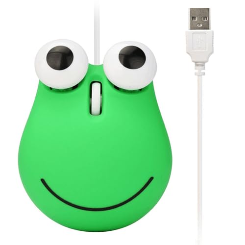 LfrXtra Einzigartige Und Auffällige Cartoon Frosch Maus USB Wire Perfekt Für Schüler Spieler Büro Verwenden 1200DPI Lustige Mäuse von LfrXtra