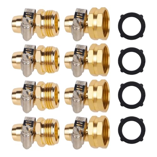 LfrXtra Gartenschlauch Reparaturanschlüsse Aluminiumkonstruktion Für 3/4 Zoll Schläuche Umfassen Edelstahlklemmen LfrXtra Gartenschlauch Reparaturanschlüsse Aluminiumkonstruktion Für 3/4 Zoll Schläuche Umfassen Edelstahlklemmen von LfrXtra