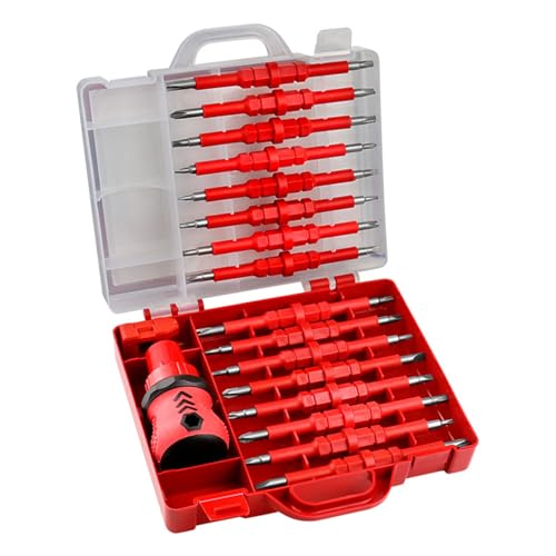 LfrXtra Home 34-in-1 Ratschen-Schraubendreher-Set, Mehrzweck-Werkzeug aus Stahllegierung, mit ergonomischem Griff und Aufbewahrungskoffer für Reparaturen zu Hause LfrXtra Home 34-in-1 Ratschen-Schraubendreher-Set, Mehrzweck-Werkzeug aus Stahllegierung, mit ergonomischem Griff und Aufbewahrungskoffer für Reparaturen zu Hause von LfrXtra