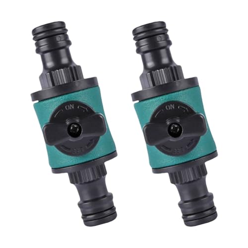 LfrXtra Leckfeste Schnellanschlusskupplung Mit Absperrschaltern Für Gartenschläuche ABS Konstruktionsströme Regler 2PCS ABS Abschaltventile Für Die Gartenarbeit von LfrXtra