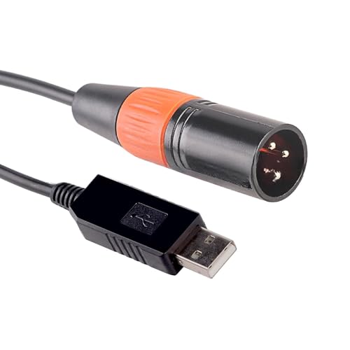 LfrXtra USB Zu DMX512 Adapterkabel Für Bühnenlichtcontroller Und Dimmer Für Verschiedene Systeme 1 5m von LfrXtra