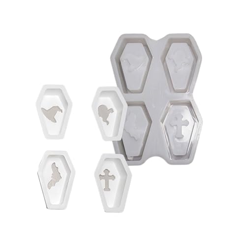 Wiederverwendbares Sargform Silikonform Halloween Decors Crafting Tool Für Schokoladenschmuck Kerze Einfaches Reinigen Flexibler Wiederverwendbarer Sarg Silikonform von LfrXtra
