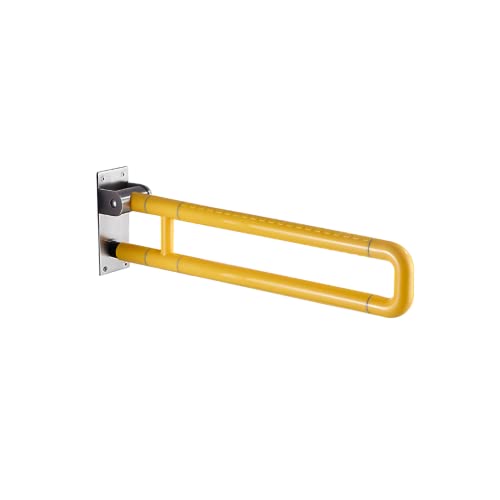 WC Safe Haltegriff,Sicherheits Aufstehhilfe Toiletten Hochklappbar Wandmontage für Schwangere Bad Stützklappgriff Aus Stahl Stützgriff 60cm/70cm/75cm (60cm,gelb) von Lframa606
