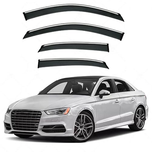 Lgtcjzfw Windabweiser Passend Für Audi S3 Sedan MK3-8V 2014-2020, Ästhetisches Design, Langlebig & Robust, Leichte Installation von Lgtcjzfw
