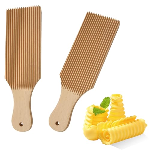 2 Stück Gnocchi Brett, Holz Nudelbrett Pasta Zubehör Pasta Maker Nudelholz, Gnocchi Pasta Board, Makkaroni Nudelmaschine Cavarola Rolle für Nudelbesteck Italienische Nudeln machen 2 Stück Gnocchi Brett, Holz Nudelbrett Pasta Zubehör Pasta Maker Nudelholz, Gnocchi Pasta Board, Makkaroni Nudelmaschine Cavarola Rolle für Nudelbesteck Italienische Nudeln machen von Lguaquanx