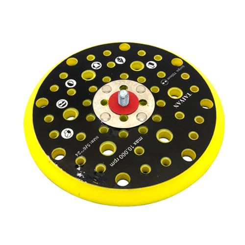 6 Zoll Schleifer Stützteller Ersatzteller Schleiferbasis, 52 Löcher 150mm zum Polieren Schleifen, Schleifteller für Excenterschleifer Schleifscheibe für Mirka CEROS DEROS Schleif Polierscheibe von Lguaquanx