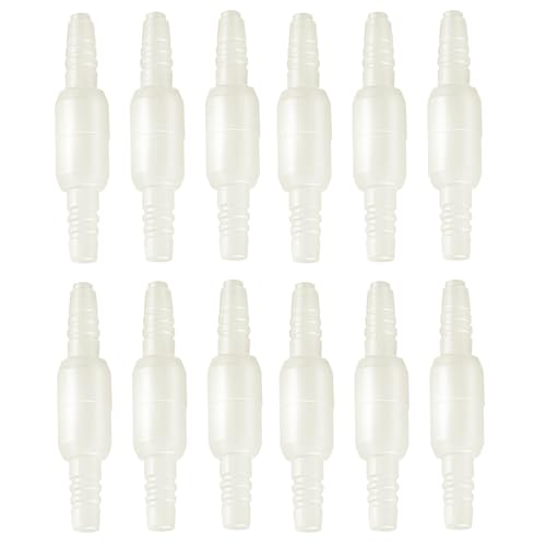 Lguaquanx 12 Stück Sauerstoffschlauchverbinder, Schwenkverbinder für Schläuche, schwenkbarer O2-Stecker, O2-sauerstoffschlauch verbinder verhindern das Verdrehen des Schlauchs von Lguaquanx