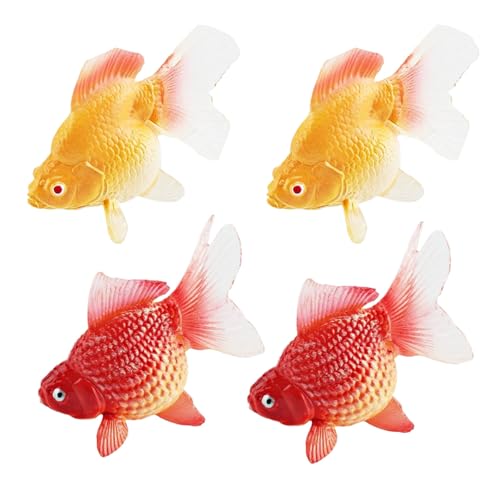 Lguaquanx 4 Stück Gefälschte Goldfische, Künstliches Aquarium Fake Fische, Realistisch Schwimmende Goldfisch, Gelb Rot Goldfische schwimmende Fischtank Dekoration, Aquarium Dekoration Lguaquanx 4 Stück Gefälschte Goldfische, Künstliches Aquarium Fake Fische, Realistisch Schwimmende Goldfisch, Gelb Rot Goldfische schwimmende Fischtank Dekoration, Aquarium Dekoration von Lguaquanx