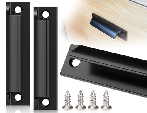 Lhbwhiz 2 Stück Balkontürgriff,Terassentürgriff,Aluminiumlegierungsgriff,Schiebetürgriff,Schrankschubladengriff,Balkontür Außen Griffe mit Schrauben,Möbelbeschläge,für Türen und Fenster(Schwarz) Lhbwhiz 2 Stück Balkontürgriff,Terassentürgriff,Aluminiumlegierungsgriff,Schiebetürgriff,Schrankschubladengriff,Balkontür Außen Griffe mit Schrauben,Möbelbeschläge,für Türen und Fenster(Schwarz) von Lhbwhiz