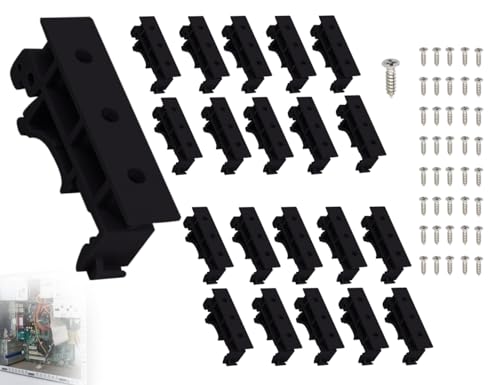 Lhbwhiz 20 Stück Hutschienen Adapter Set,PCB DIN C45 Halter,Leiterplatten Halterung Clip,DIN Schienen Installationhalterung,hutschienenhalter Installationadapter,din rail Adapter mit 40 Schrauben 35mm Lhbwhiz 20 Stück Hutschienen Adapter Set,PCB DIN C45 Halter,Leiterplatten Halterung Clip,DIN Schienen Installationhalterung,hutschienenhalter Installationadapter,din rail Adapter mit 40 Schrauben 35mm von Lhbwhiz